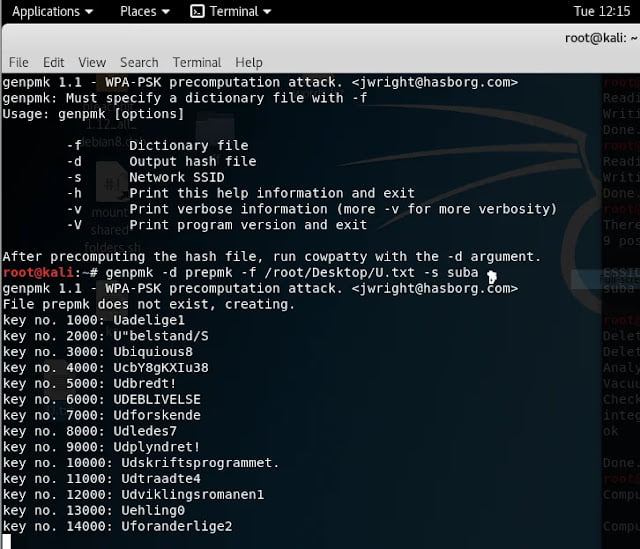 generate pre-computed pmk hash